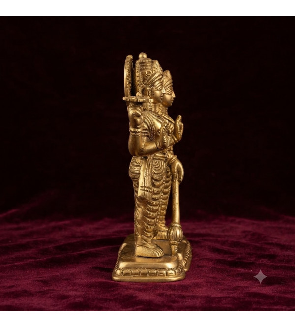 Vishnu laxmi standing on designer 6.5 inch 