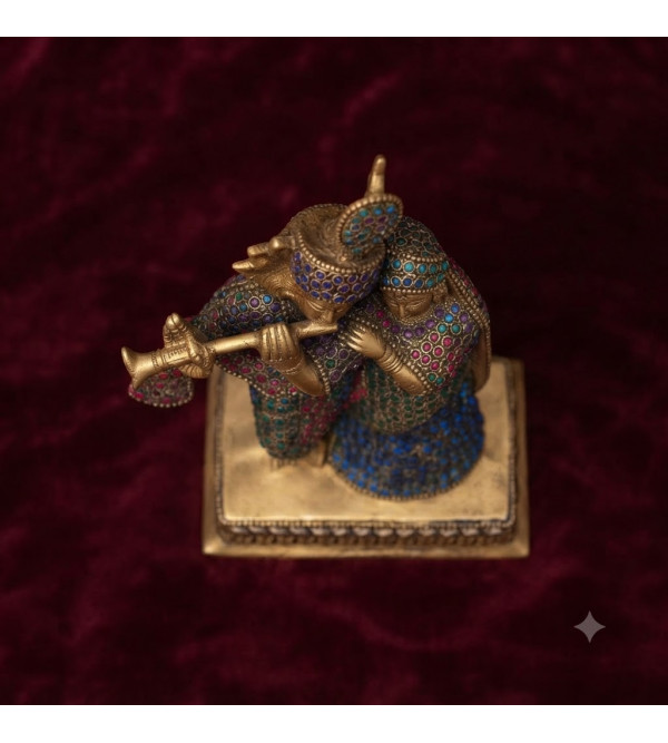 Radha krishna standing w chain work 