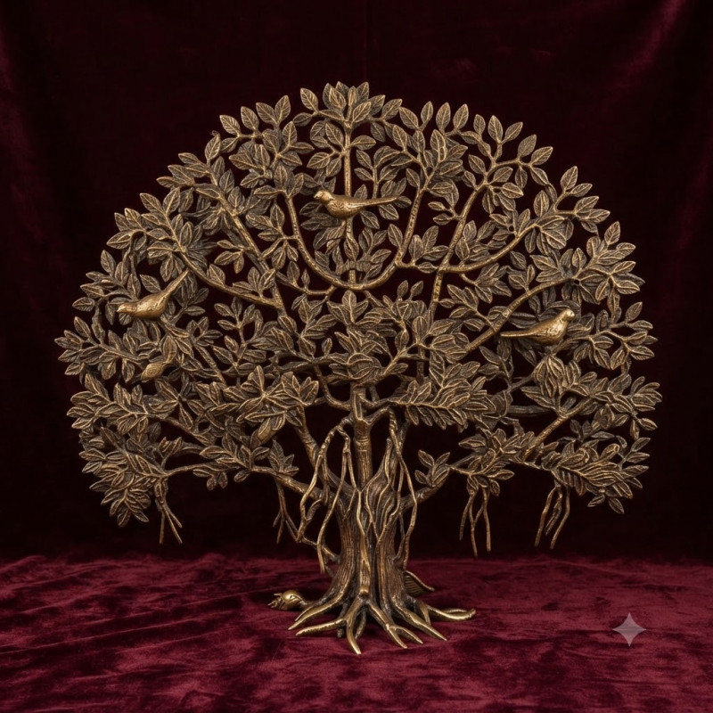 Brass table mount tree 28x33 inch