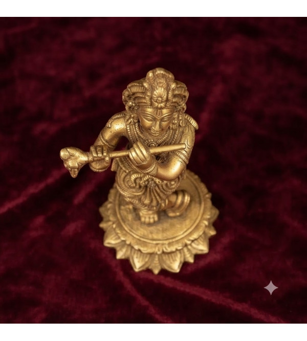 Brass krishna 9inch Brass krishna 9inch