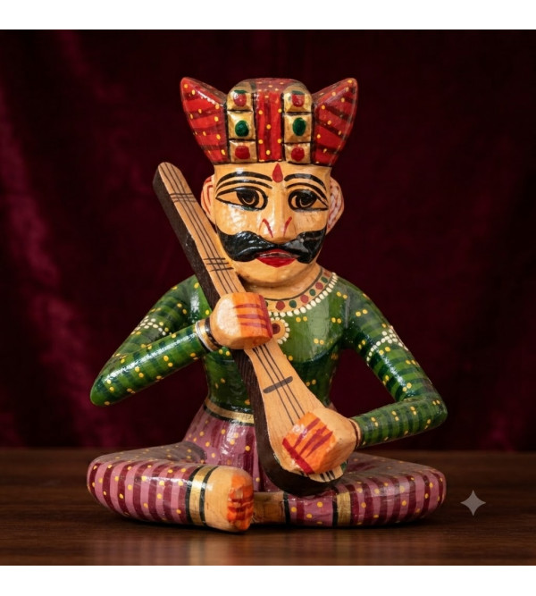 9 inch musician ptd in mango wood 