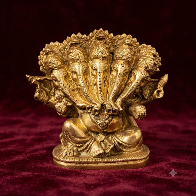 Brass p ganesh 4inch