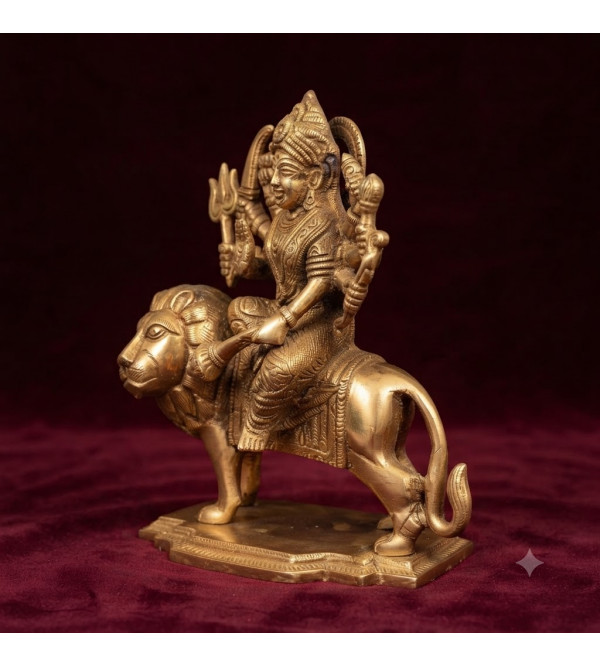 Brass durga 7.5 inches Brass durga 7.5 inches