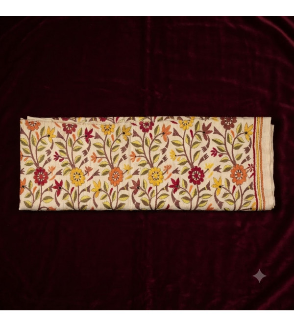 108x45inch dupatta kantha silk