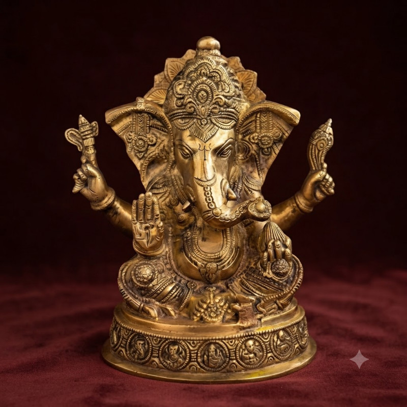 Brass ganesh 12inches
