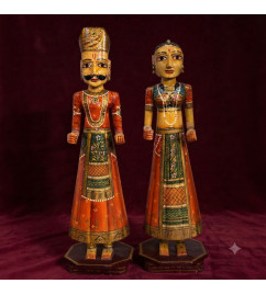 Gangour wooden ptd pair 24 inch 