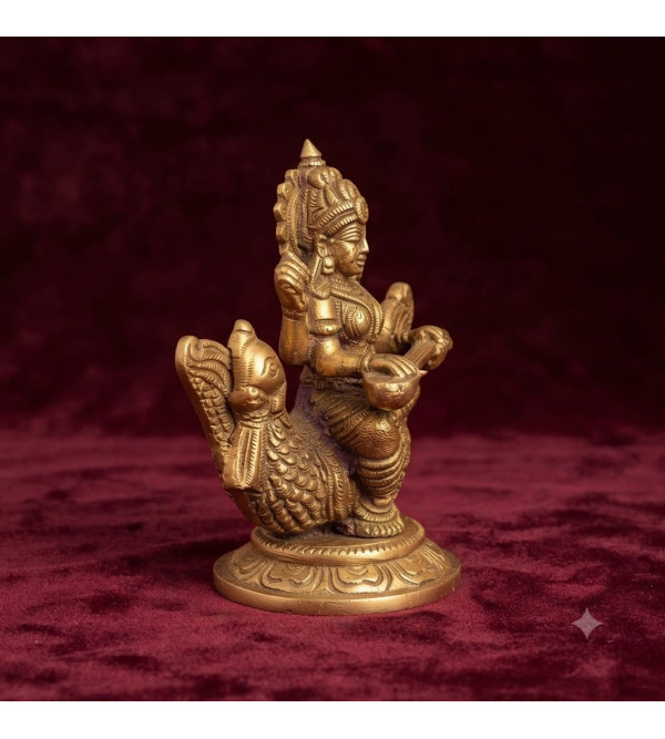 Brass saraswati 4inch