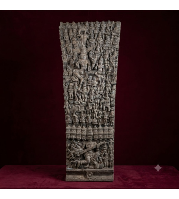 70X27 Inches shiva parvathi kailash