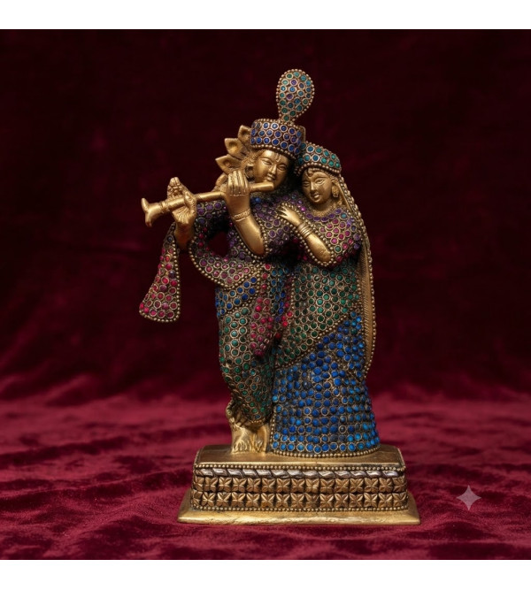 Radha krishna standing w chain work 