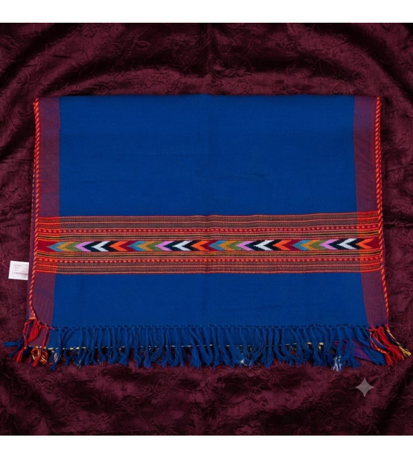 woollen stole kullu border 28x80