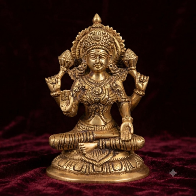 Brass Laxmi 7.5 inches