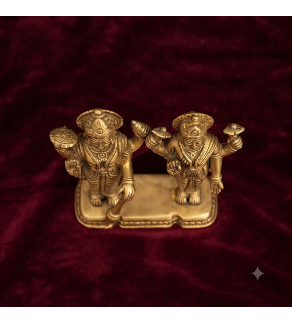 Vishnu laxmi standing on designer 6.5 inch 