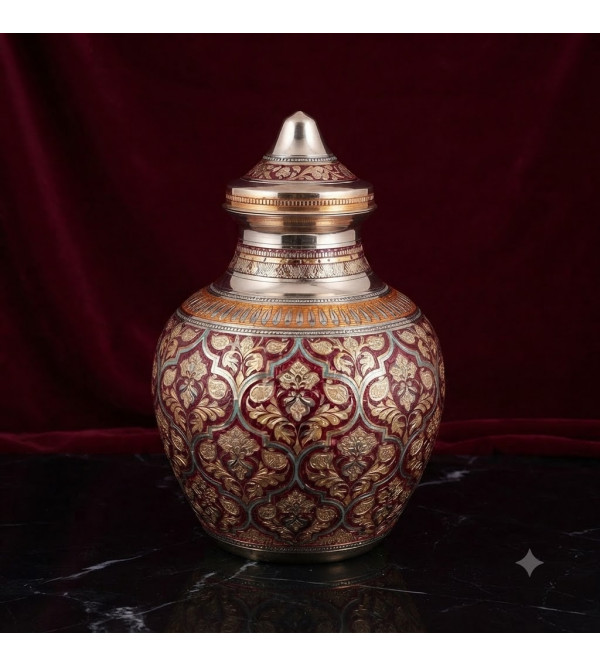 Brass kalash with lid 