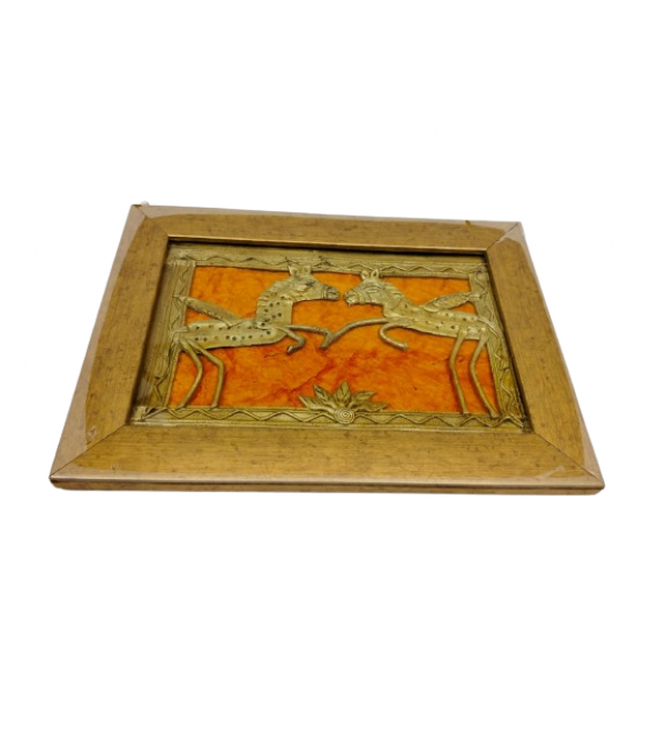 Handicraft Assorted Dhokra 8 X5  Inch Single Frame Panel