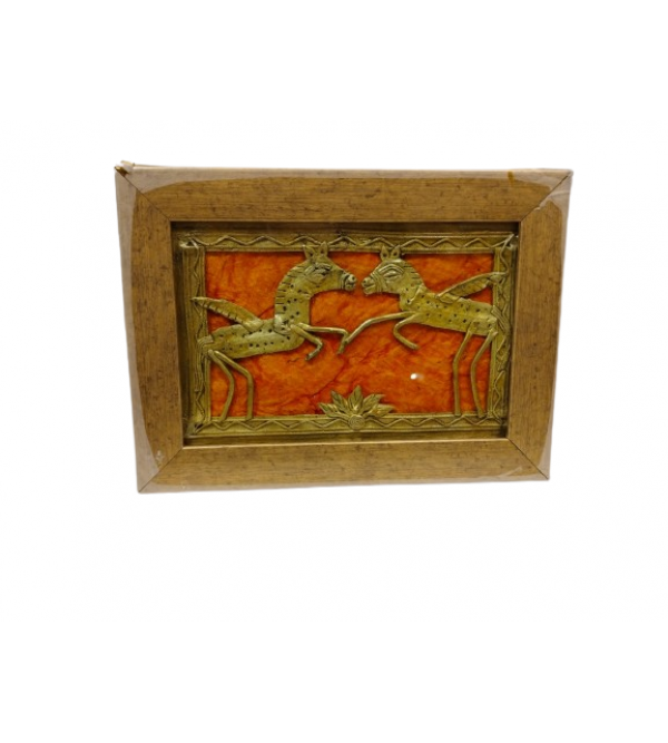 Handicraft Assorted Dhokra 8 X5  Inch Single Frame Panel