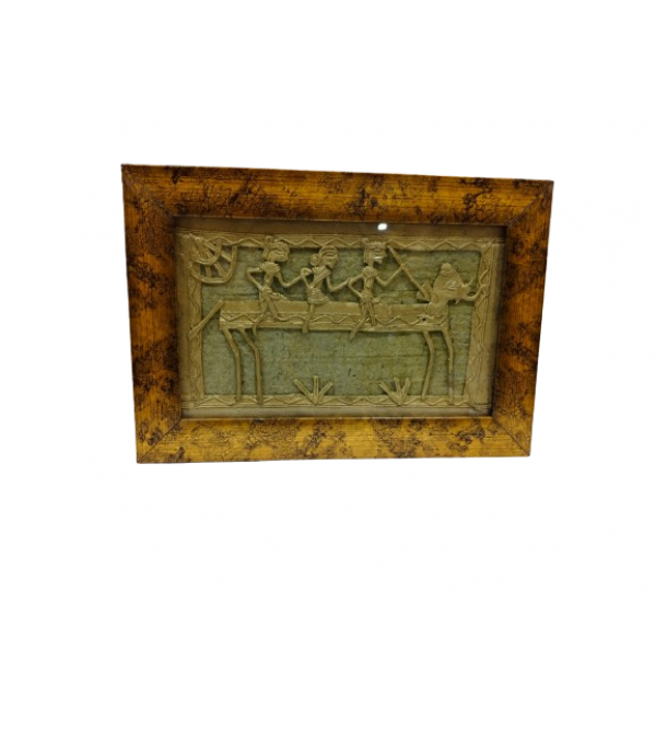 Handicraft Assorted Dhokra 8 X5  Inch Single Frame Panel