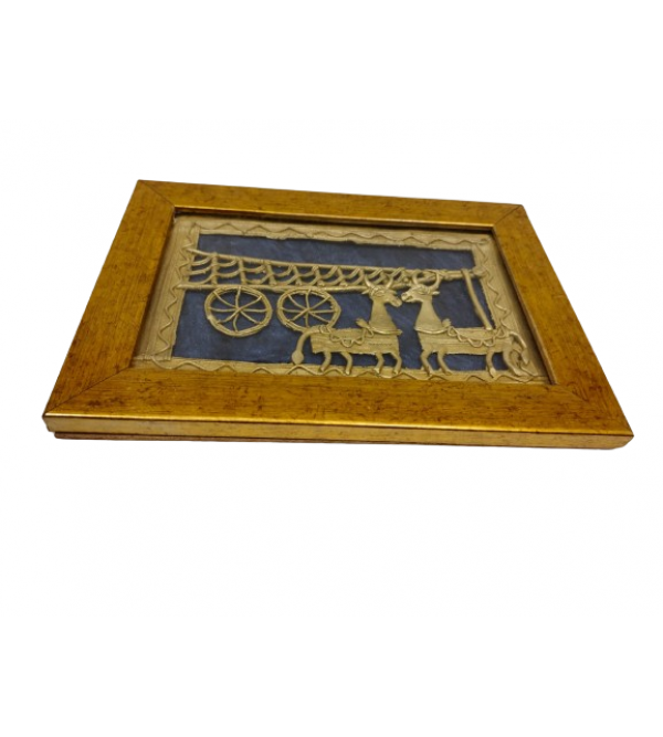 Handicraft Assorted Dhokra 8 X5  Inch Single Frame Panel