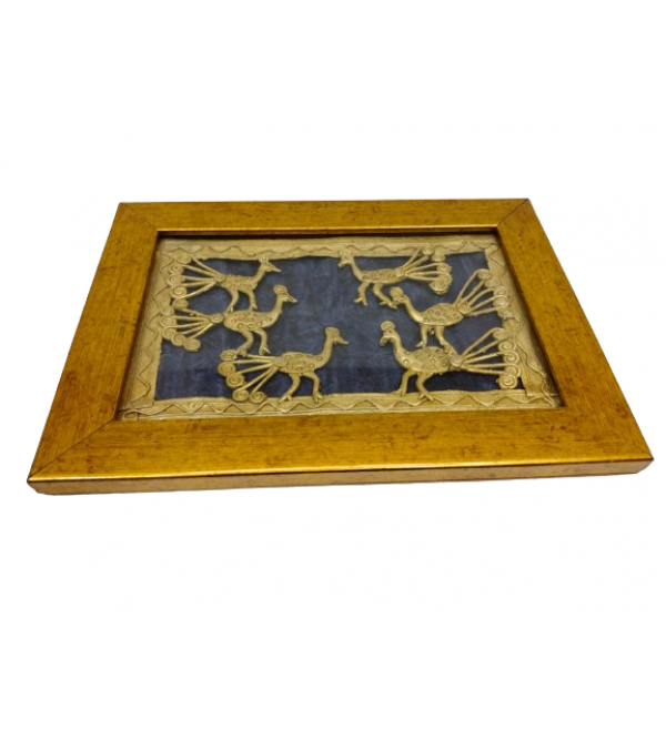 Handicraft Assorted Dhokra 8 X5  Inch Single Frame Panel