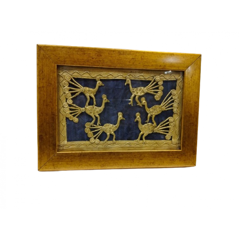 Handicraft Assorted Dhokra 8 X5  Inch Single Frame Panel