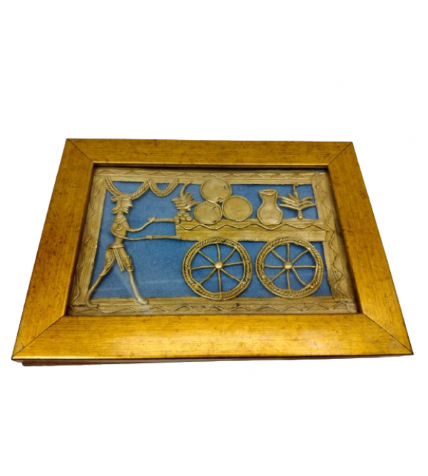 Handicraft Assorted Dhokra 8 X5  Inch Single Frame Panel
