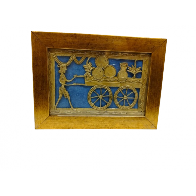 Handicraft Assorted Dhokra 8 X5  Inch Single Frame Panel