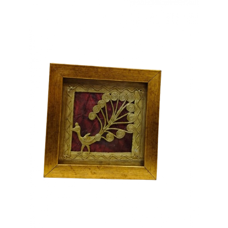 Handicraft Assorted Dhokra 8 X5  Inch Single Frame Panel