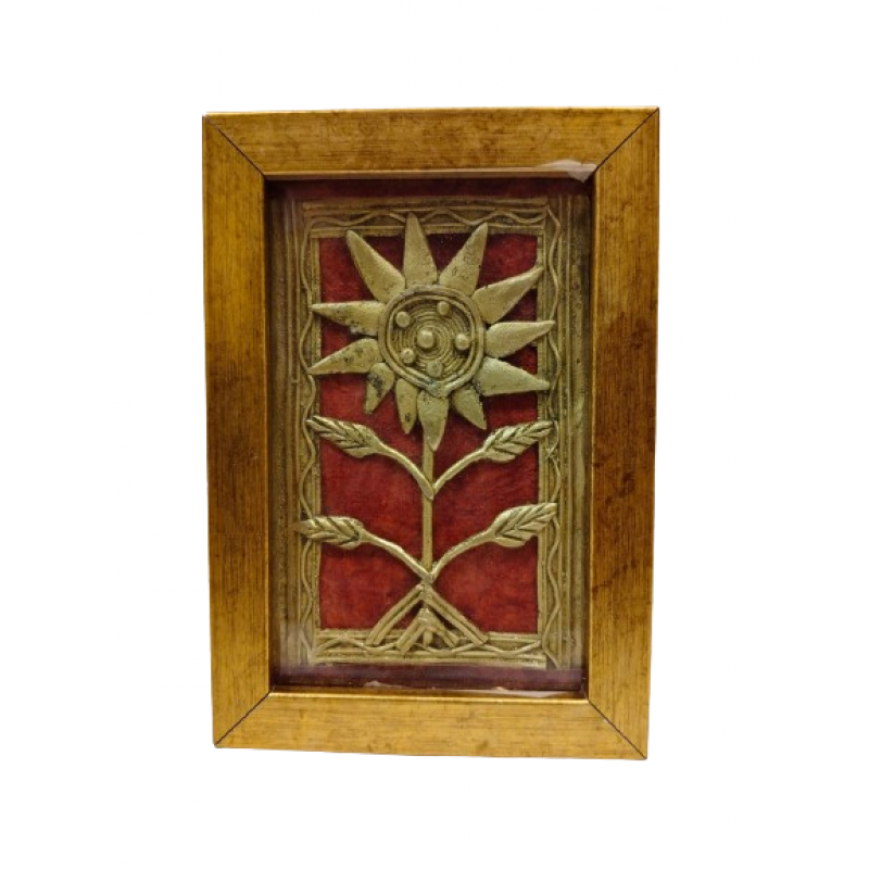 Dhokra Panel Single Framed  5 X3 Inch