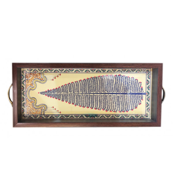  Patchitra Tray With Glass