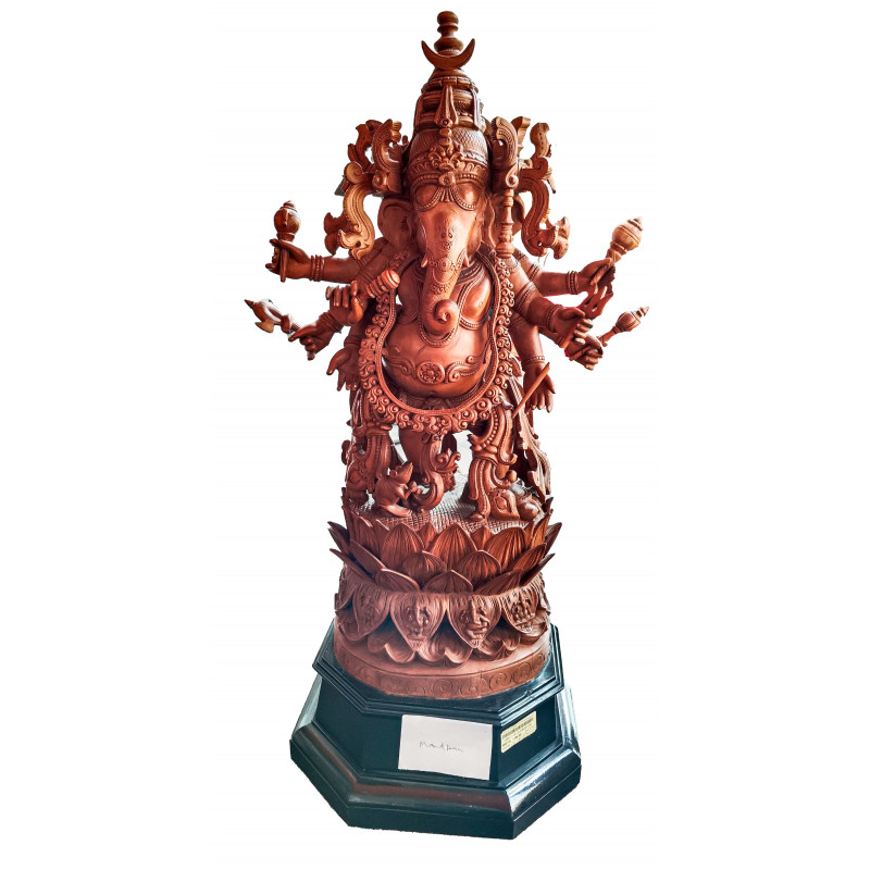 Ganesh on Kamalcarved Sandalwood