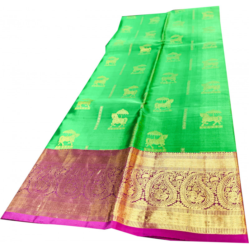 Kanjivaram Silk Saree 1050 Gm 7.5 Mtr X49 Inch