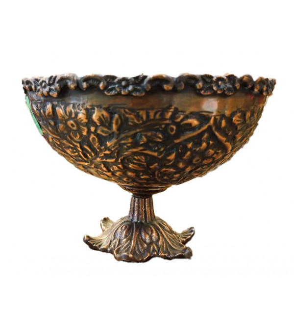 Brass Bowl Chitai Wall Wcopper Finish Antq. Look