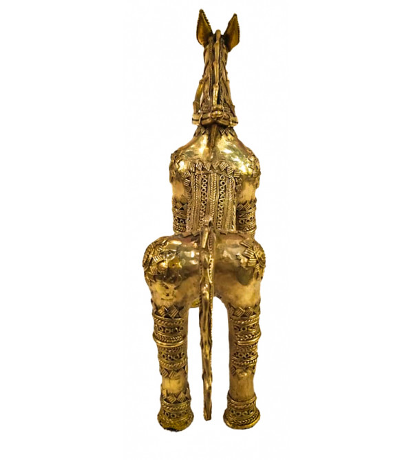 Brass Dhokra Slim Horse