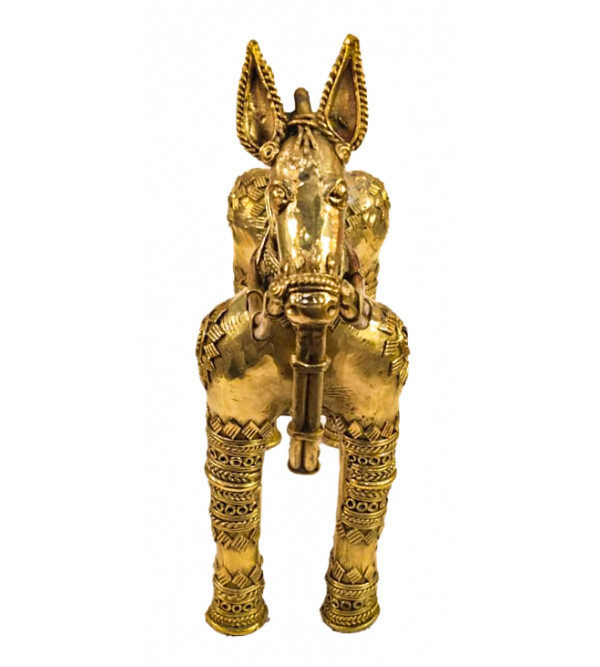 Brass Dhokra Slim Horse