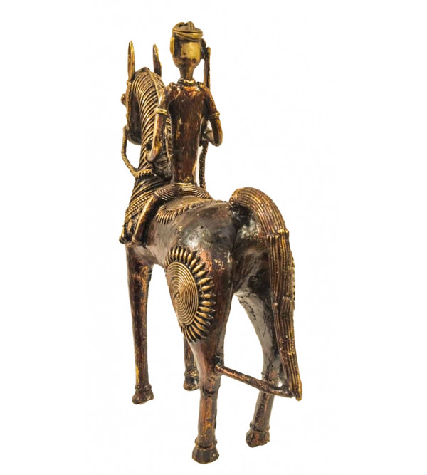 Brass Dhokra Hourse Rider