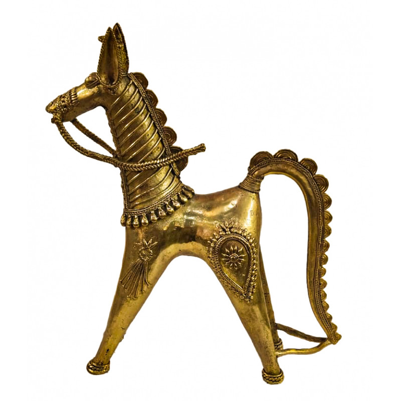 Brass Dhokra Kanta Horse