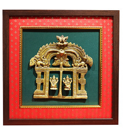 Brass Prabhuwali Lunmi Ganesh Ji With Framed
