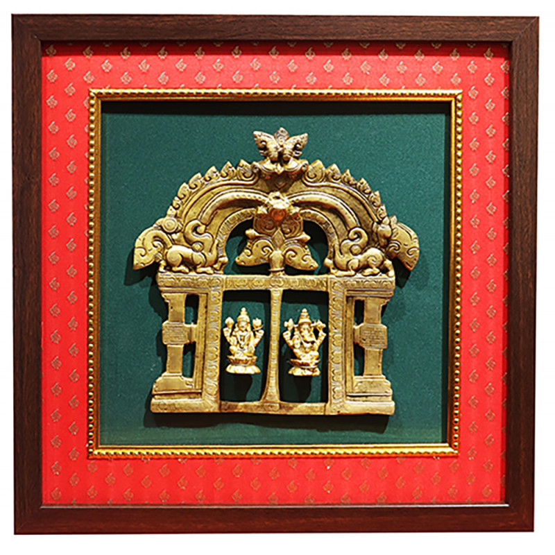 Brass Prabhuwali Lunmi Ganesh Ji With Framed