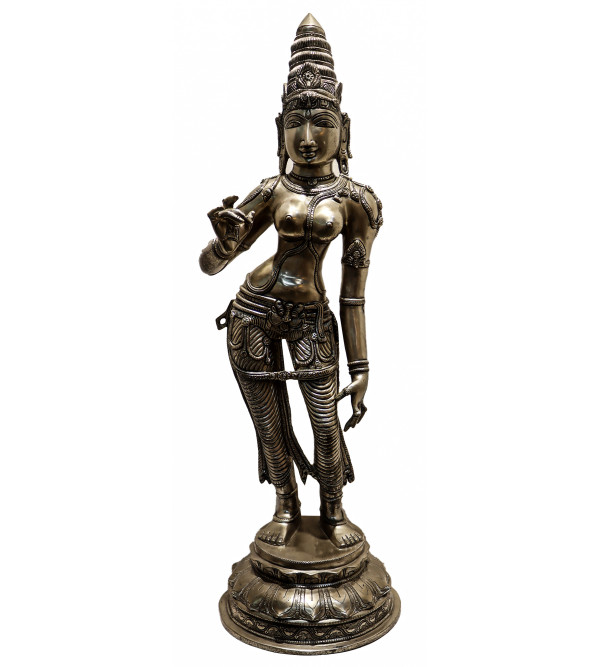Brass Silver Plated Parvati ( Note:- Packing & Shipping Charges will be Extra as per actual.)