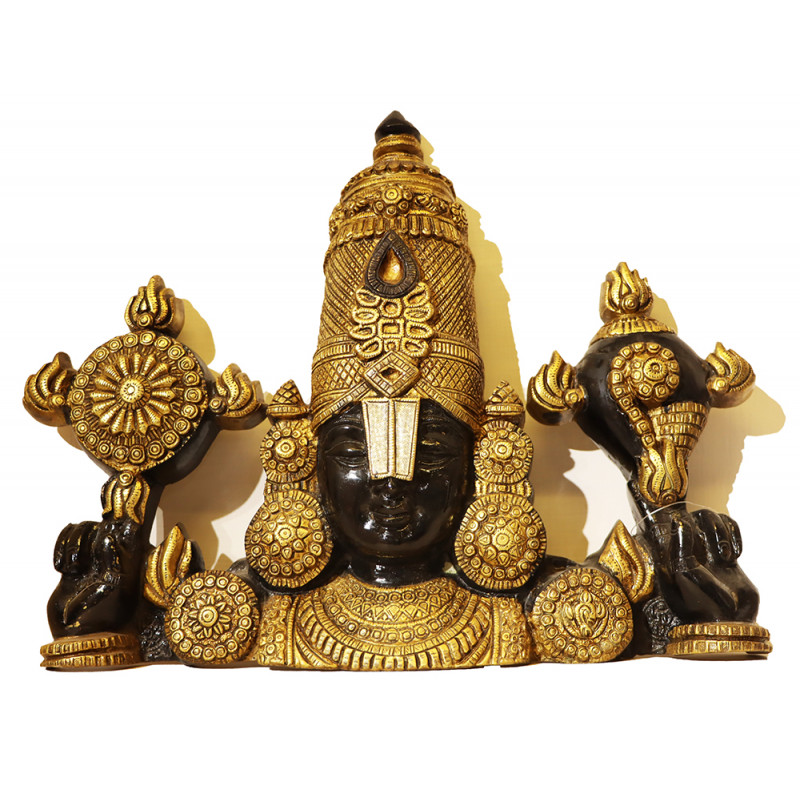 Brass Antique Balaji Faces  Size:- 18. ( Note:- Packing & Shipping Charges will be Extra as per actual.)