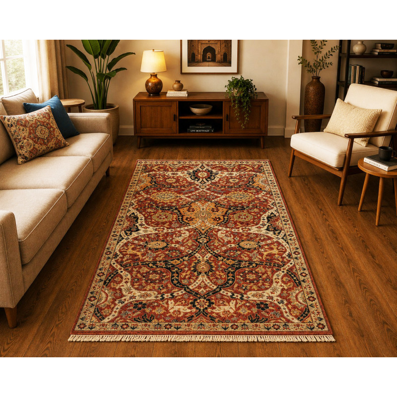 Woolen Carpet With Heriz Rust 10X50 KT
