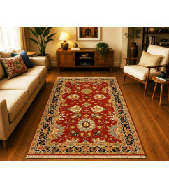Woolen Carpet With Heriz Rust 10X50 KT