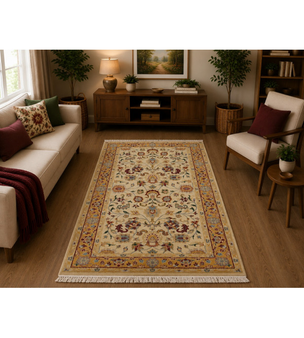 Woolen Carpet With Double Weft 12X60 KNOT