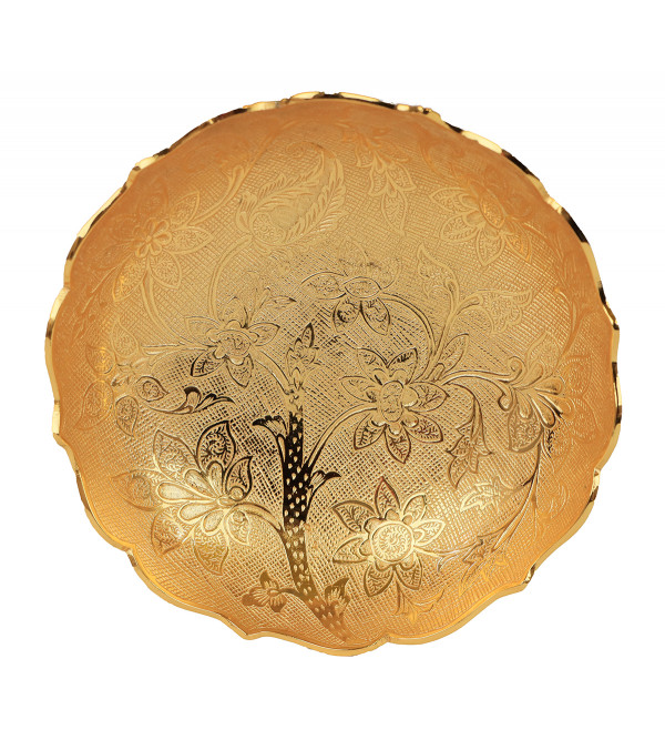 Brass Gold Plated Bowl- 7.5 Inch