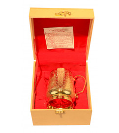 Brass Gold Plated Beer Mug – 1 Pcs