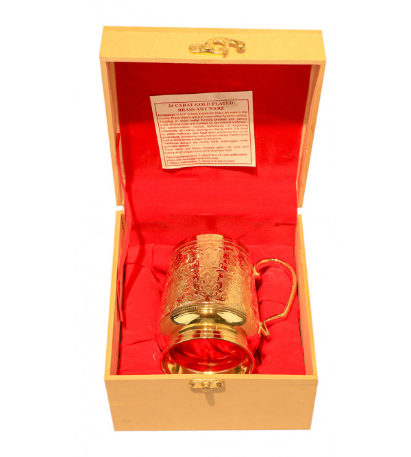 Brass Gold Plated Beer Mug – 1 Pcs