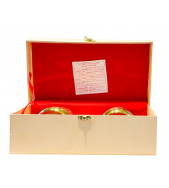 Brass Gold Plated Beer Mug Set – 2 Pcs