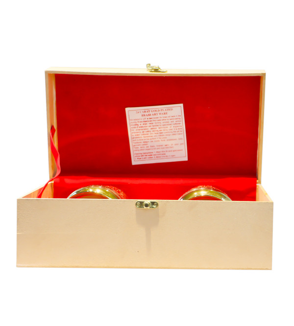 Brass Gold Plated Beer Mug Set – 2 Pcs