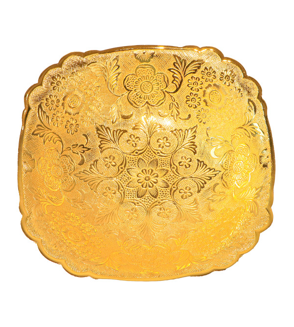 Brass Gold Plated Bowl- 09 Inch