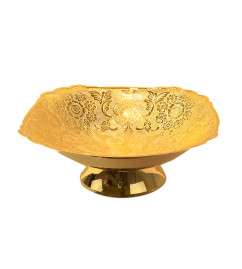 Brass Gold Plated Bowl- 09 Inch