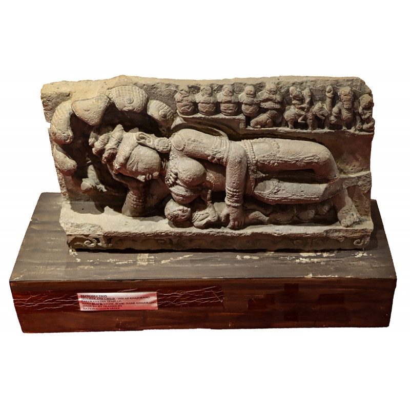 Sleeping Budah Marble  Figure With Gray Black Stone ( Note:- Packing & Shipping Charges will be Extra as per actual.)